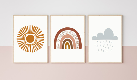 Plakat Chmurka Boho Plakat Chmurka Boho