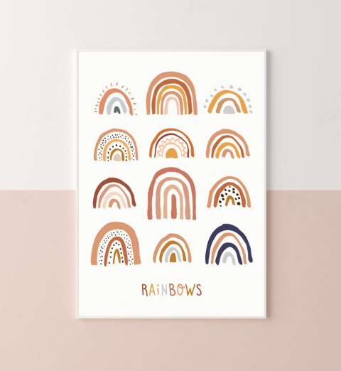 Plakat Rainbows Boho Plakat Rainbows Boho