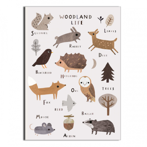 Plakat Woodland Life Plakat Woodland Life
